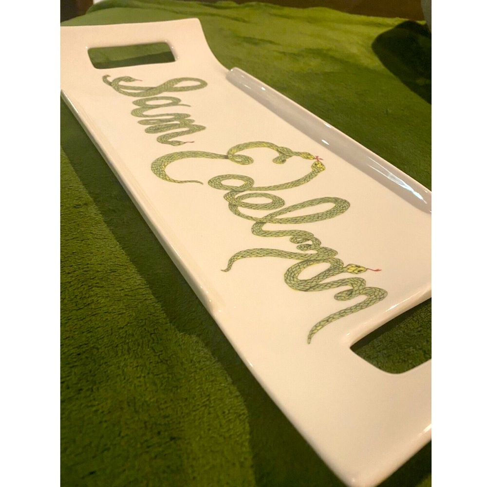 Sam Edelman Home 2018 Serving Display Platter Tray Snake Signature